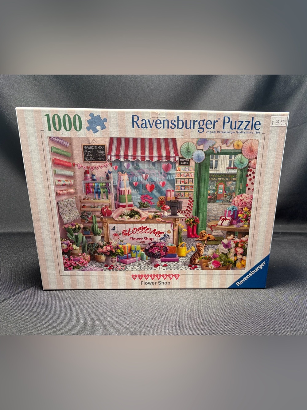 Ravensburger Pink Floral Flower Shop Jigsaw Puzzle